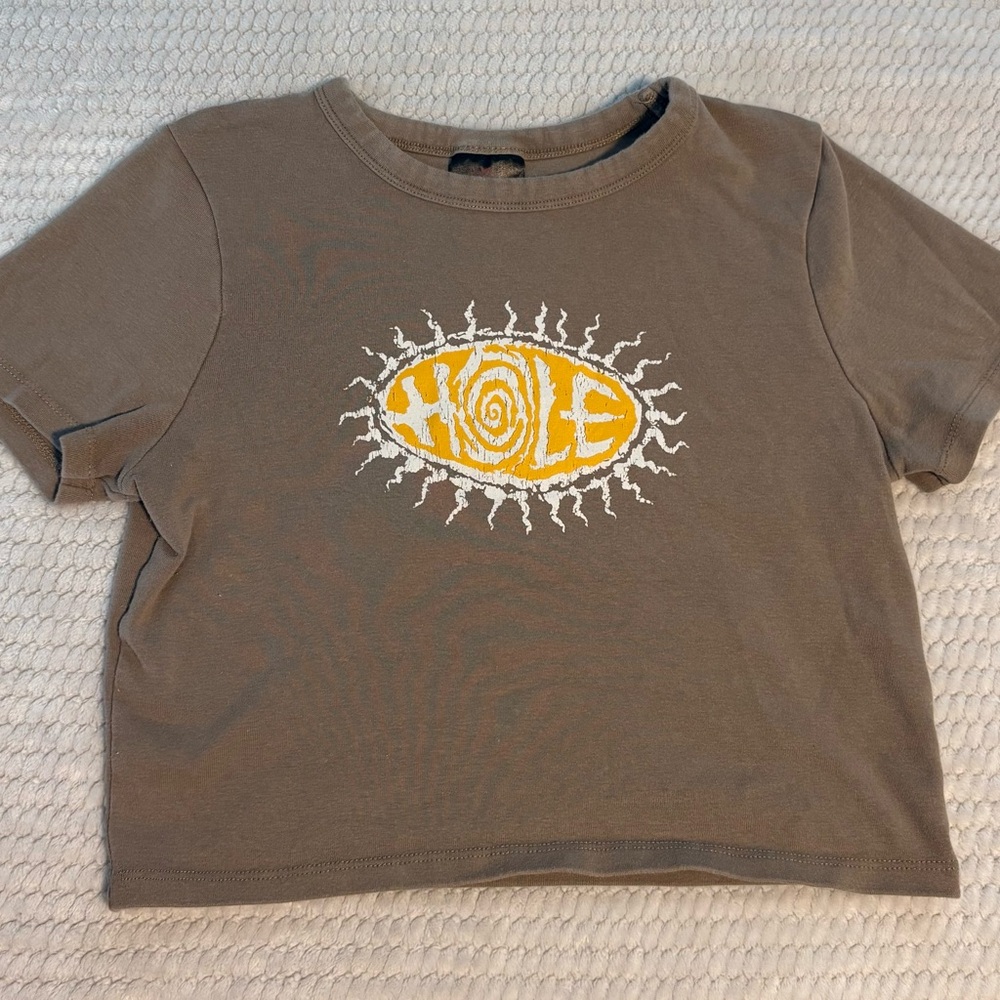 Cotton On Brown Short Sleeve Tee with Graphic Design